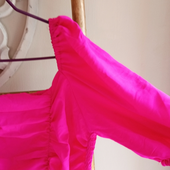 Hot Pink Skater Dress - Picture 6 of 12